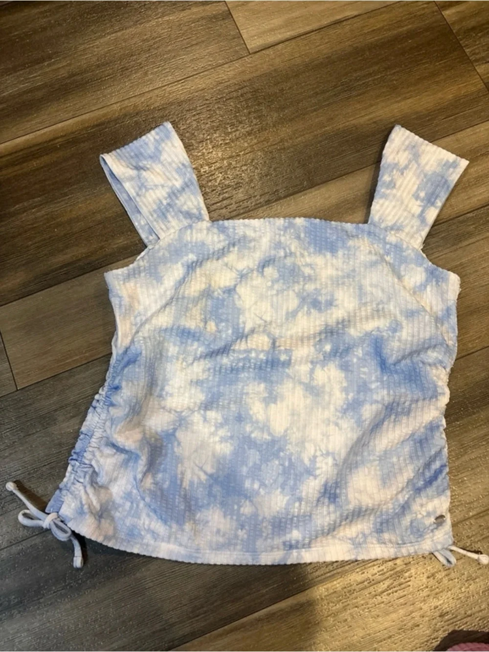 3 NWOT Justice Girls Ribbed Tank Tops - Pink, Blue & White